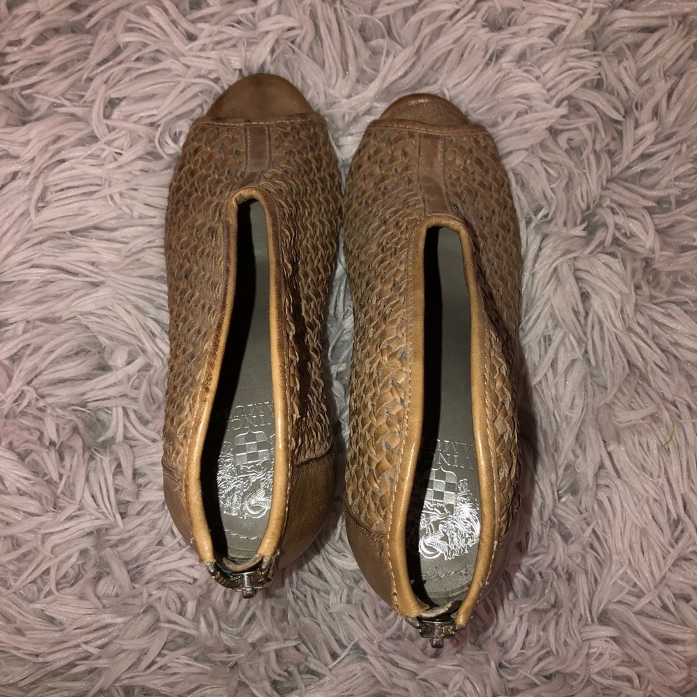 Vince Camuto Tan/Brown Heeled Bootie